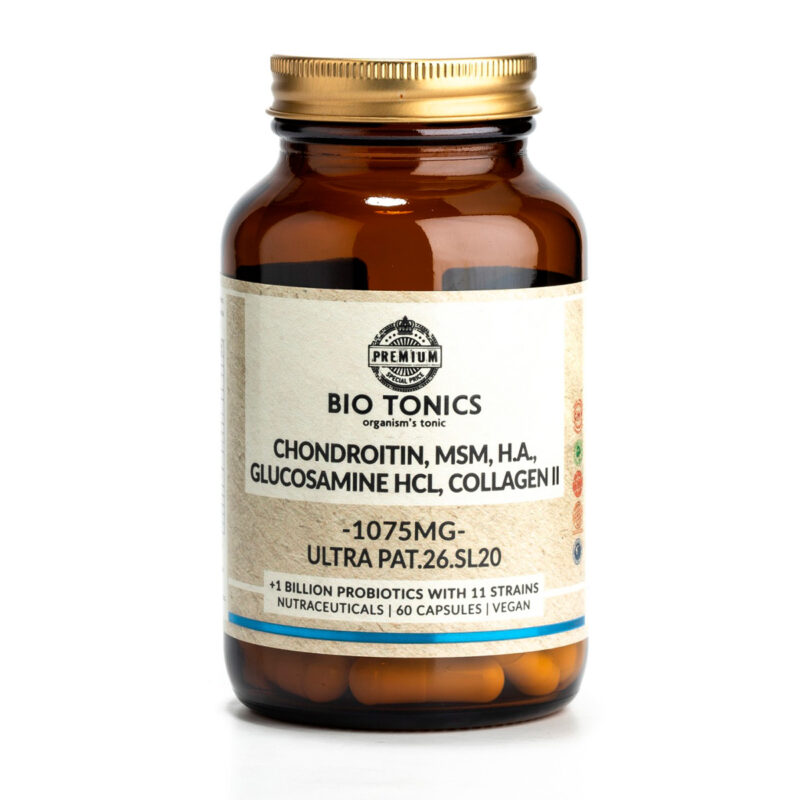 Chondroitin, MSM, Glucosamine HCL, Collagen II 1075mg Biotonics 60 κάψουλες