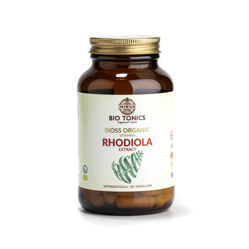 Vegan Bioss Organic Rhodiola 300mg Biotonics 60 κάψουλες
