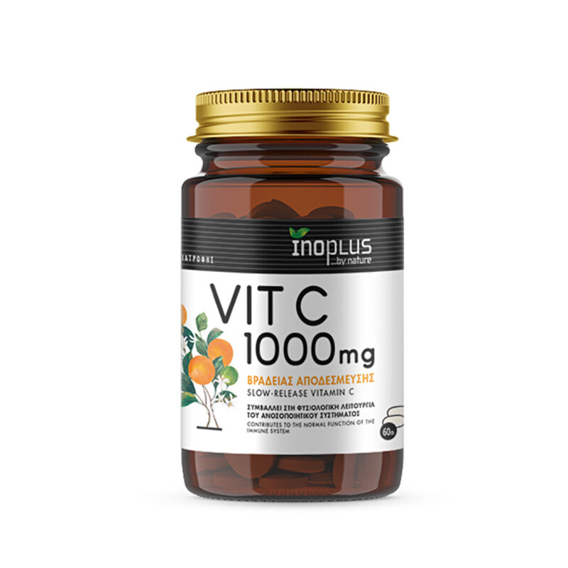Vit-C-1000mg-Βραδείας-αποδέσμευσης-Inoplus-60tabs Vit C 1000mg Βραδείας αποδέσμευσης Inoplus 60tabs