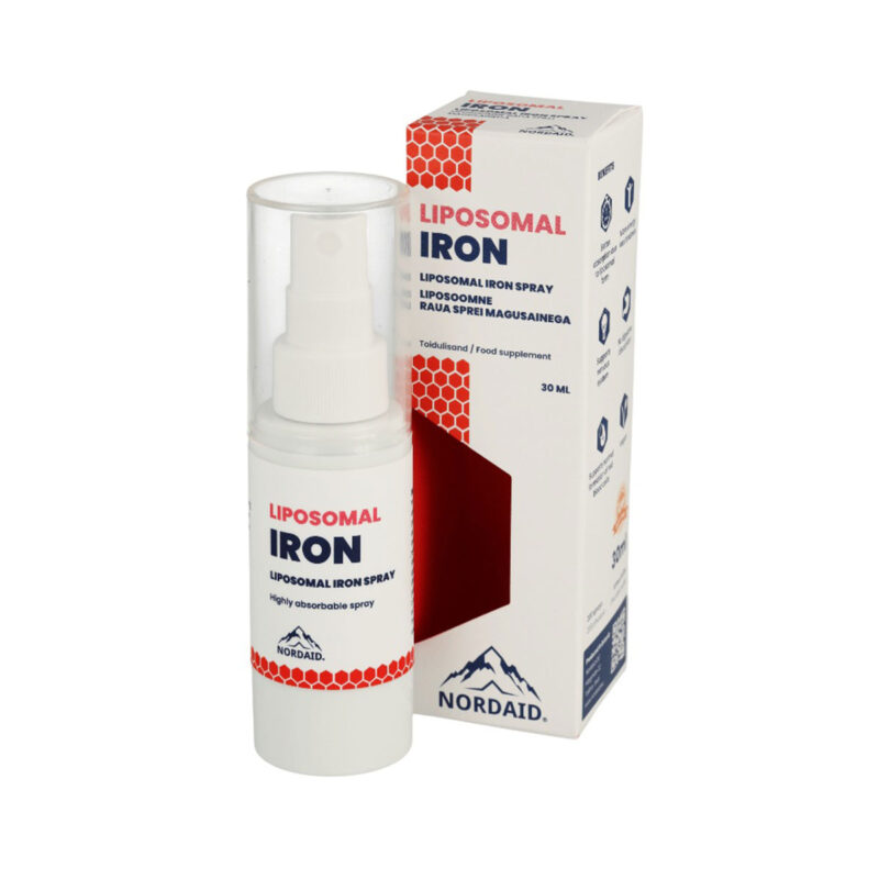 Vegan Iron Liposomal Υπογλώσσιο σπρέι NordAid 30mL