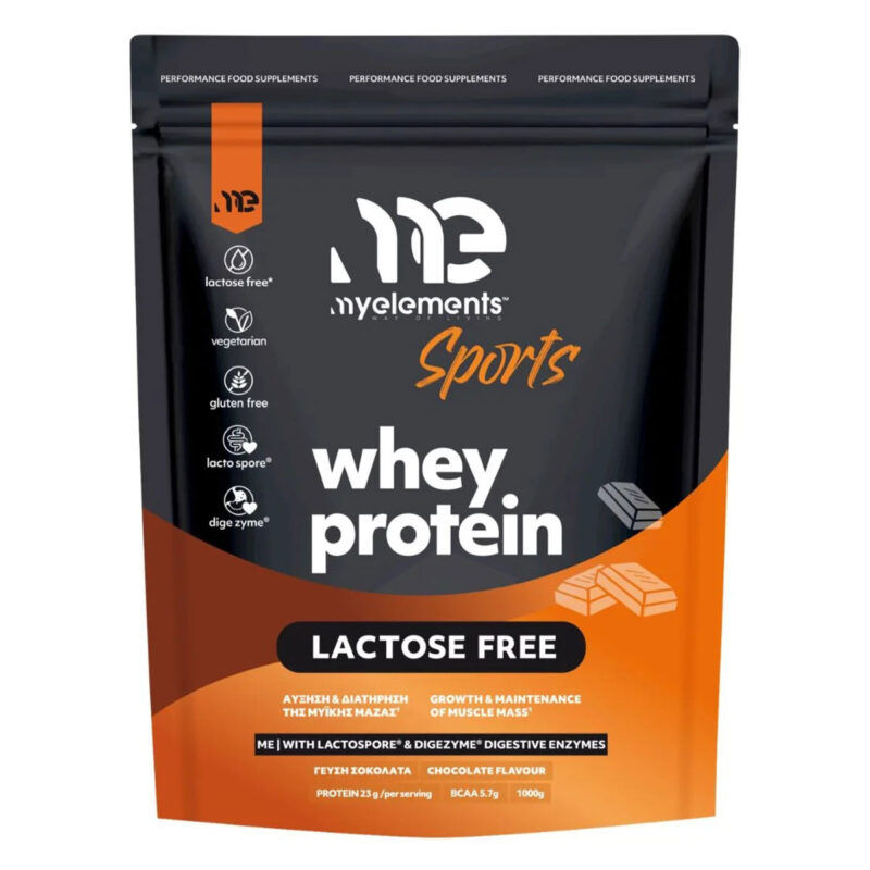 Whey Protein Σοκολάτα χωρίς λακτόζη My Elements 1000g