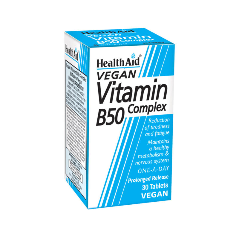 HealthAid Vegan Vitamin Β50 Complex 30tabs
