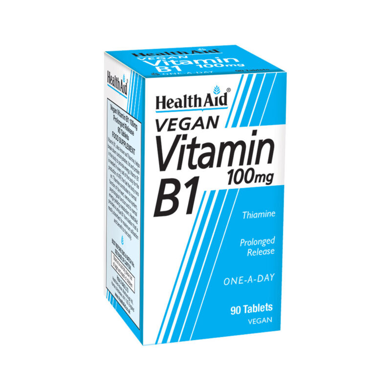 HealthAid Vegan Vitamin B1 100mg 90tabs HealthAid Vegan Vitamin B1 100mg 90tabs