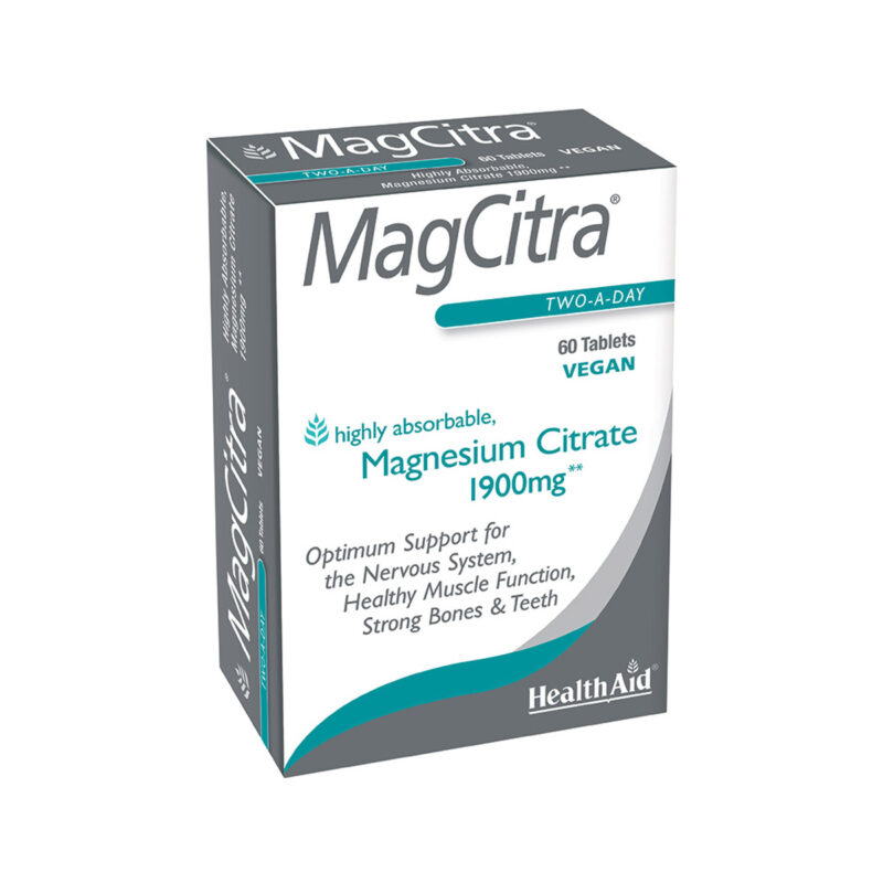 HealthAid MagCitra - Magnesium Citrate 60tabs HealthAid MagCitra - Magnesium Citrate 60tabs