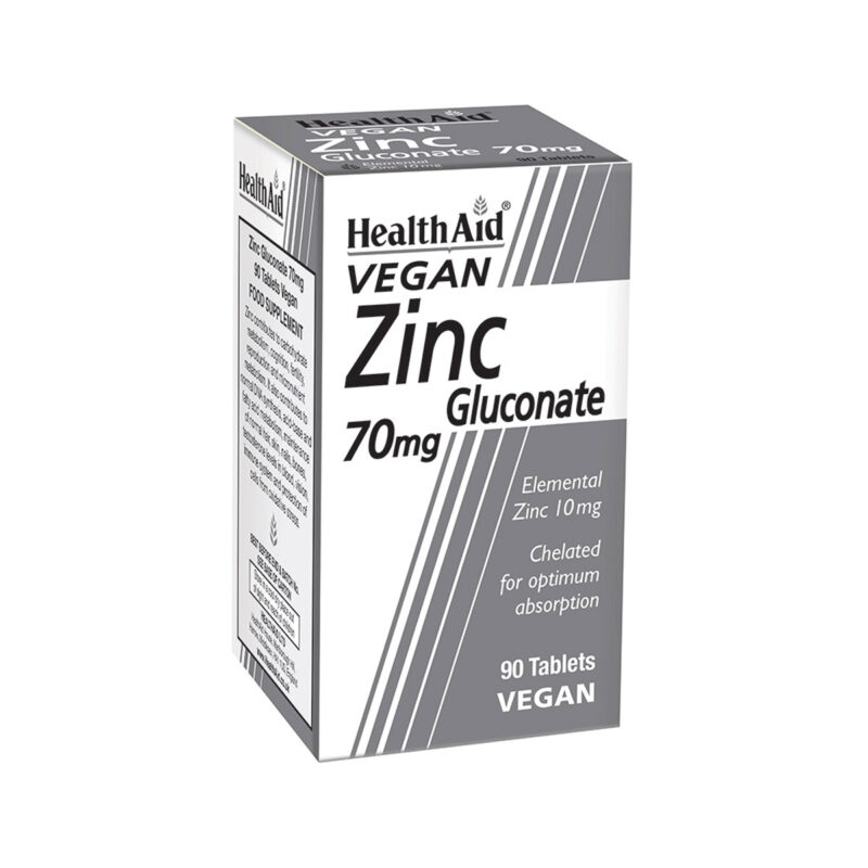 HealthAid Zinc Gluconate 70mg 90tabs