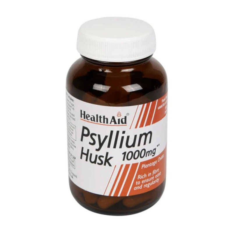 Vegan Psyllium Husk 1000mg Health Aid 60 κάψουλες Vegan Psyllium Husk 1000mg Health Aid 60 κάψουλες