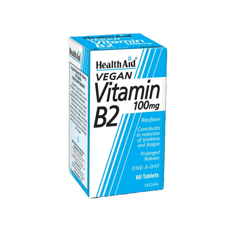 Vegan Vitamin Β2 100mg Health Aid 60 ταμπλέτες